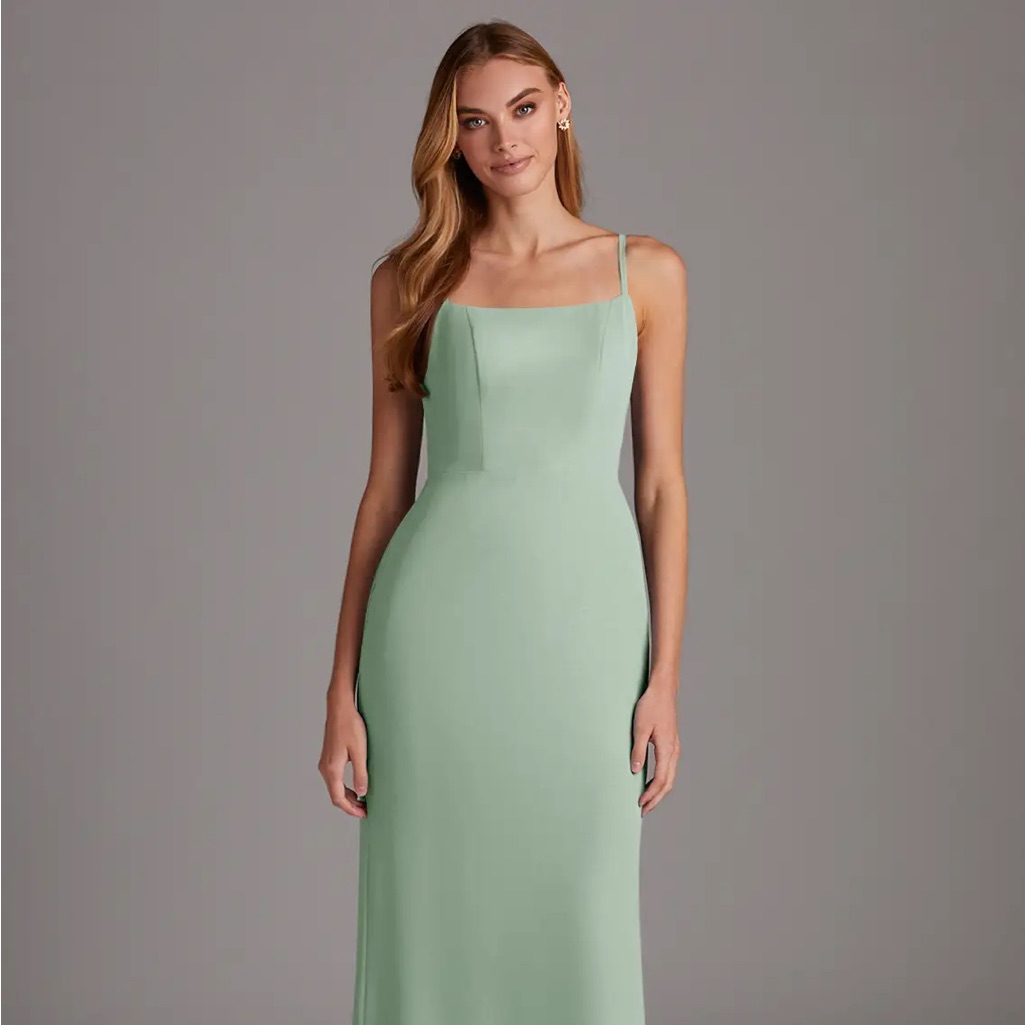 Azazie Tayla Dress - Dusty Sage
